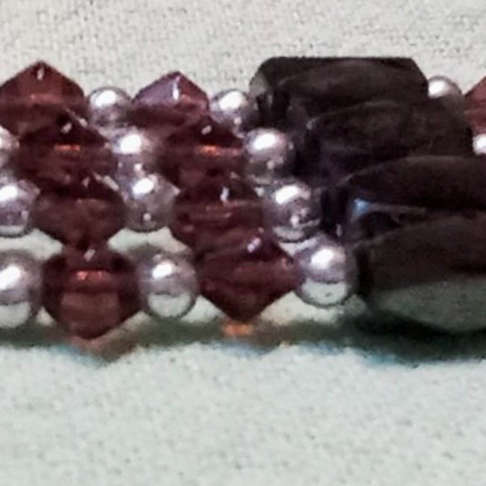 ⚡FINAL SALE⚡ Magnetic Hematite & Crystal Beads Wrap Necklace/Bracelet/Anklet - Picture 4 of 5
